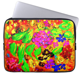 Ljusa och färgfulla blommor Art. Köp nu Laptop Fodral