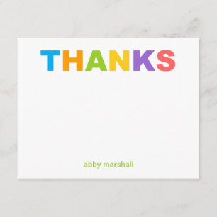 Ljusa och färgstarka tack