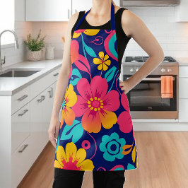 Ljusa och feta Retro Flowers-Dopamin Stil