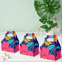 Ljusa och feta Retro Flowers-Dopamin Stil Presentaskar
