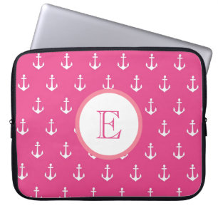 Ljusa och mörka rosor ankrar laptop sleeve