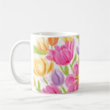 Ljusa och vackra Tulips Mugg