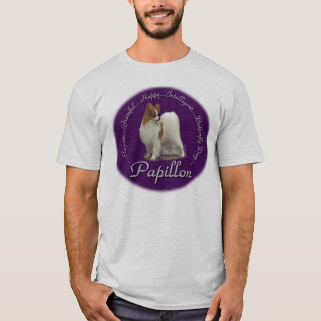Ljusa Papillon Tee Shirt (Framsida)