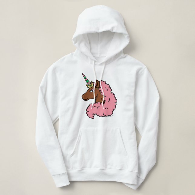 Ljusa rosa Afro Unicorn T Shirt (Design framsida)