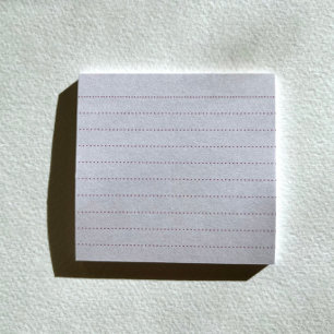Ljusa rosa anteckningar efter det att prickregeln post-it block