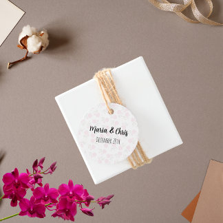 ljusa rosa blommor gåvor etiketter