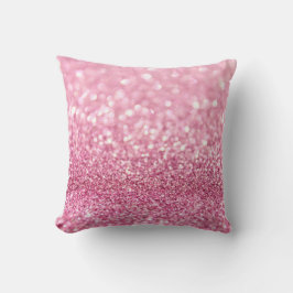Ljusa rosa Glitter Dekorativ kudde