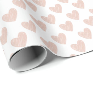 Ljusa rosa Hjärter på Alla hjärtans dag Presentpapper