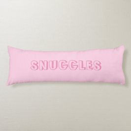 ljusa rosa "nuggles" kroppskudde