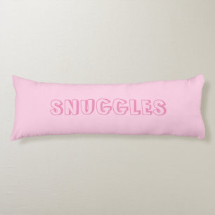 ljusa rosa "nuggles" kroppskudde