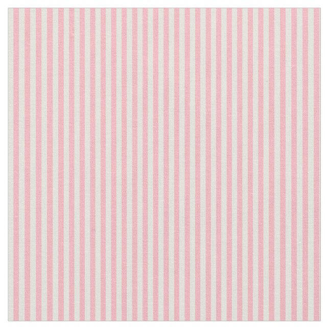 Ljusa rosa och Beige Rand Tyg (Närbild)