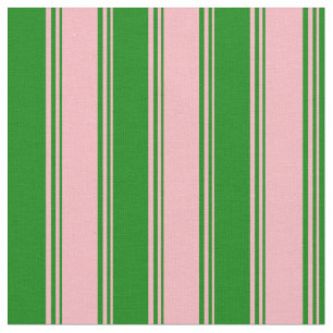 Ljusa rosa och Grönt Linjer/Rand Mönster Tyg