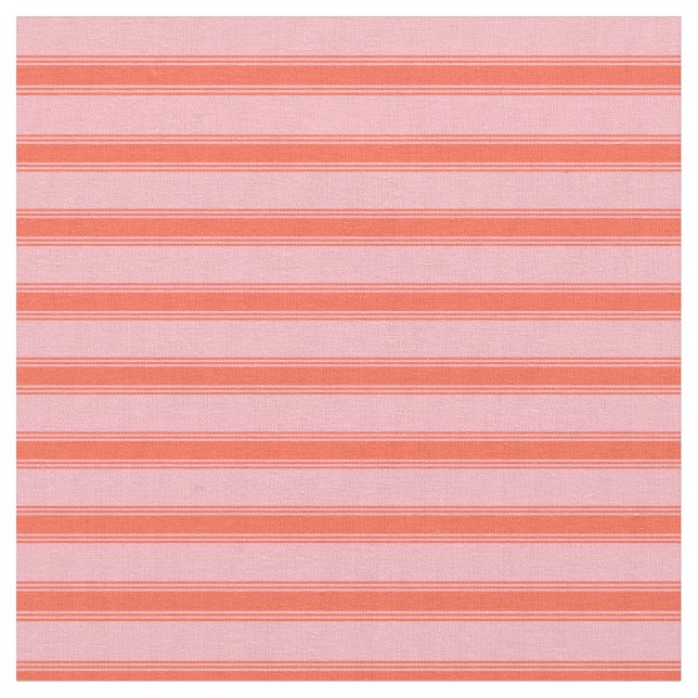 Ljusa rosa och Röda Färgaden Linjer/Rand Mönster Tyg (Närbild)
