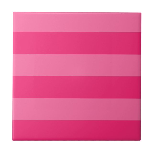 Ljusa rosa och Shock rosa Rand Kakelplatta (Framsidan)