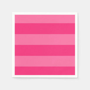 Ljusa rosa och Shock rosa Rand Pappersservett
