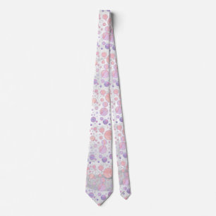 ljusa rosa Polka Dot Mönster Slips