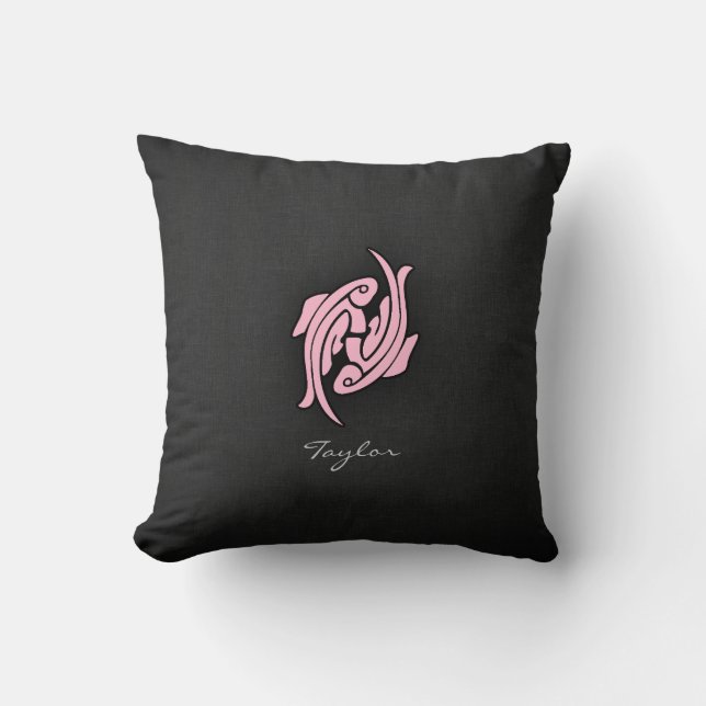 Ljusa rosa priser kudde (Framsida)