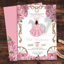 Ljusa rosa Ro Blommigt Western Charro Quinceanera