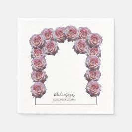 Ljusa rosa Ro Bröllop Pappersservett