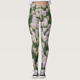 Ljusa rosa rörslag leggings