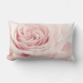 Ljusa - rosa rosblomma - ro blommar blommigt lumbarkudde