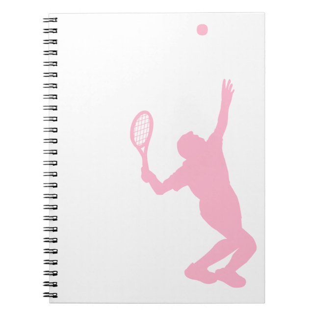 Ljusa rosa tennis anteckningsbok (Framsidan)