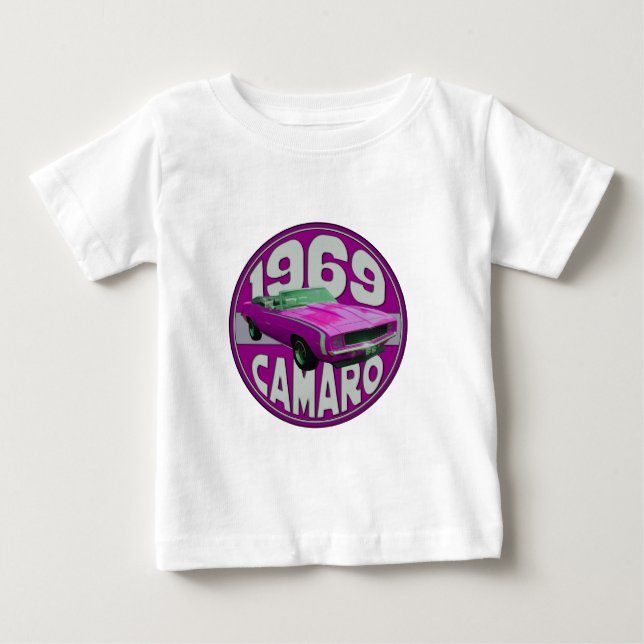Ljusa rosor fodrar Camaro 1969 T Shirt (Framsida)