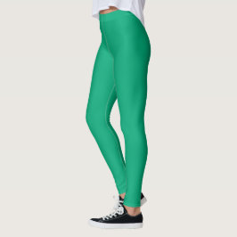 ljusa smaragdgröna högwaistade leggings
