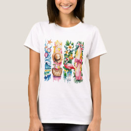 LJUSA SOMMARBETONADE STRANDSCENER T SHIRT