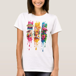LJUSA SOMMARTEMADE SCENER OCH OBJEKT T SHIRT