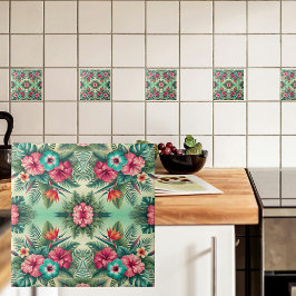 Ljusa Tropikernor Kakelplatta