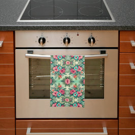 Ljusa Tropikernor Kökshandduk