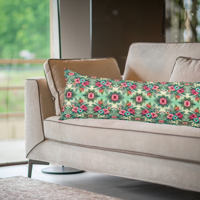 Ljusa Tropikernor Kroppskudde (Skapare uppladdad)