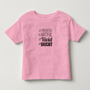 LJUSA ungar T-tröja, kontrollista Tee