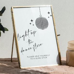 Ljusa upp Dance Golv   Glödstilstecken Poster