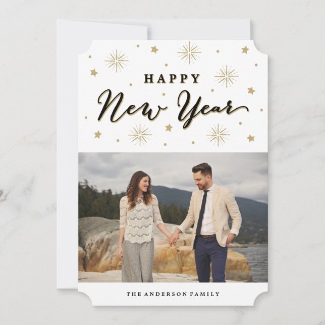 Ljusa upp Himmel | Helgdag-fotokort Julkort (Framsida)