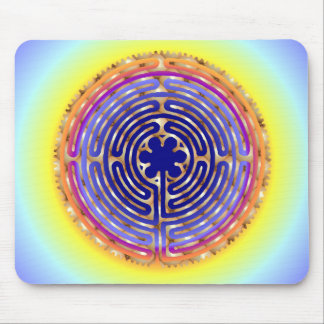 Ljusa vägar Mousepad för Chartres labyrintpärla Musmatta