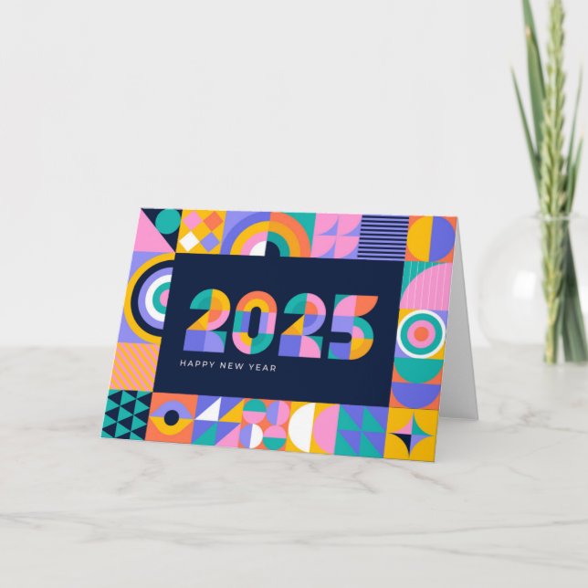 Ljusande 2025 Nyår Helgkort (Framsida)