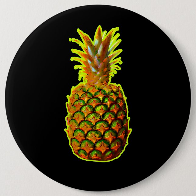 Ljusande ananas knapp (Framsida)
