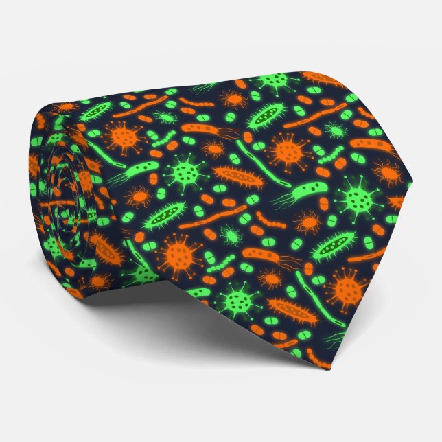 Ljusande bakterier Mikroorganism giftig orange grö Slips (Rullad)