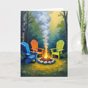 Ljusande Fars dag Flammor Kort