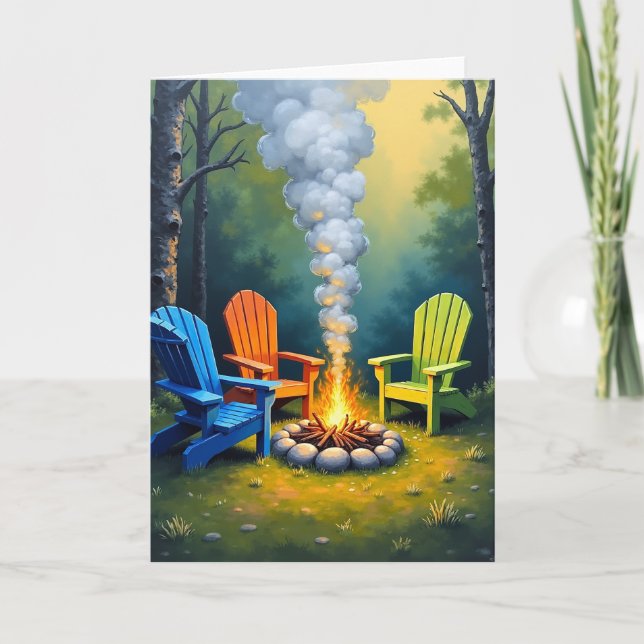 Ljusande Fars dag Flammor Kort (Framsida)