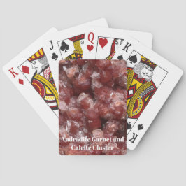 Ljusande geologiskt prov Andradit Granat Casinokort