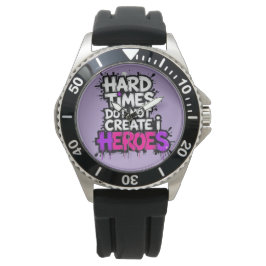 Ljusande Gradient Typografiska Skapa Hjältar Armbandsur