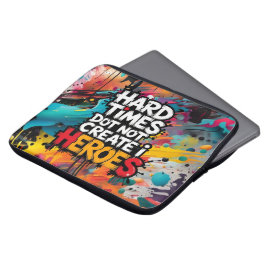 Ljusande Gradient Typografiska Skapa Hjältar Laptop Fodral