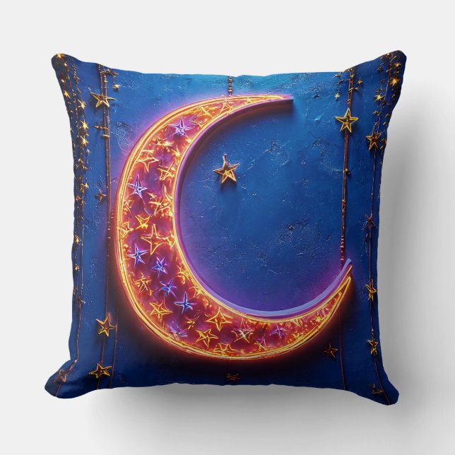 Ljusande halvmåne kudde (Framsida)