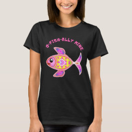 Ljusande Hjärtfisk Tröja: Strålande Neon Kawaii Se T Shirt