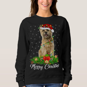 Ljusande julmatchande jultomtopplugg Cairnterrier T Shirt