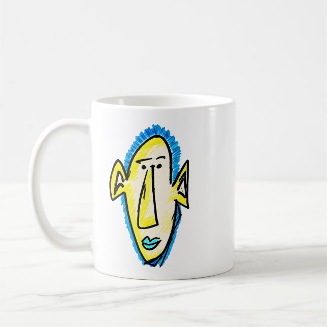 Ljusande kille kaffemugg (Vänster)
