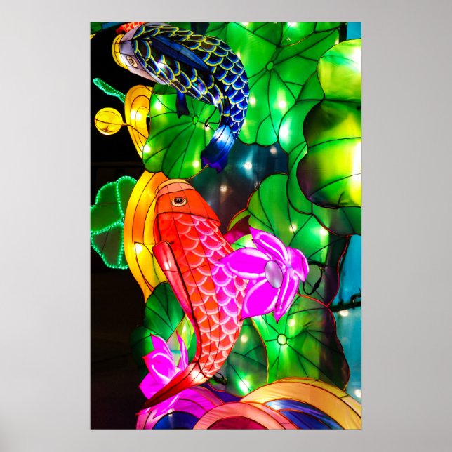Ljusande Koi Poster (Framsidan)